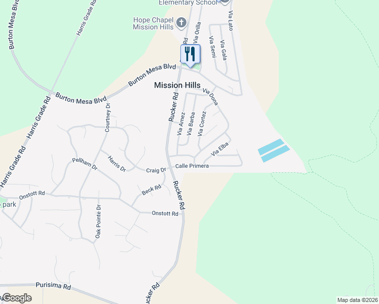 map of restaurants, bars, coffee shops, grocery stores, and more near 1479 Calle Segunda in Lompoc