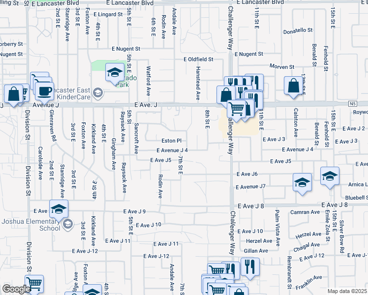 map of restaurants, bars, coffee shops, grocery stores, and more near in 