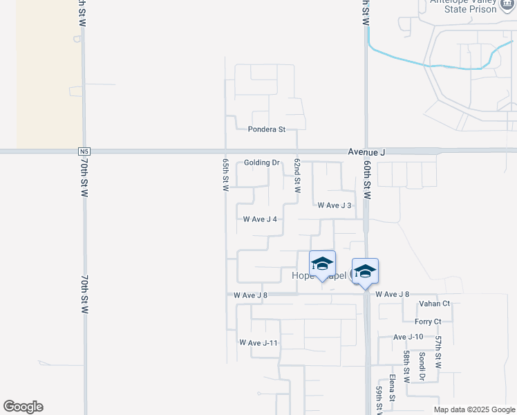 map of restaurants, bars, coffee shops, grocery stores, and more near 44220 Encanto Way in Lancaster