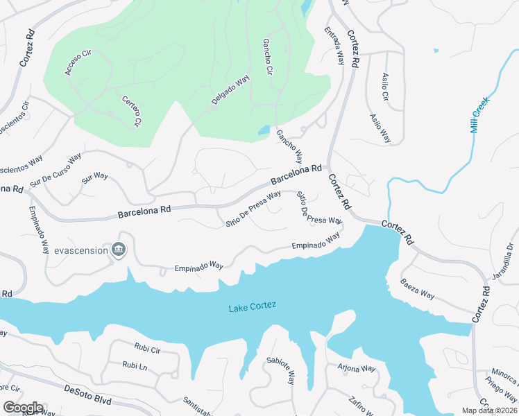 map of restaurants, bars, coffee shops, grocery stores, and more near 178 Empinado Way in Hot Springs Village
