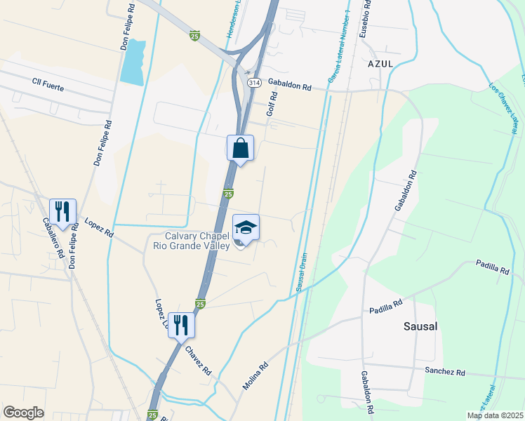 map of restaurants, bars, coffee shops, grocery stores, and more near 12 Salaz Road in Belen