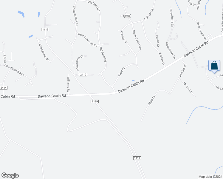 map of restaurants, bars, coffee shops, grocery stores, and more near 101 Dawson Place Road in Jacksonville