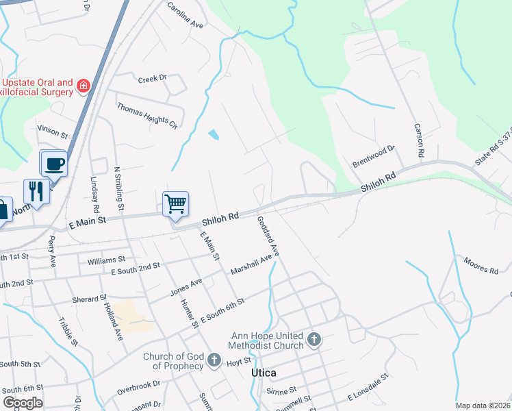 map of restaurants, bars, coffee shops, grocery stores, and more near 705 Bellview Way in Seneca