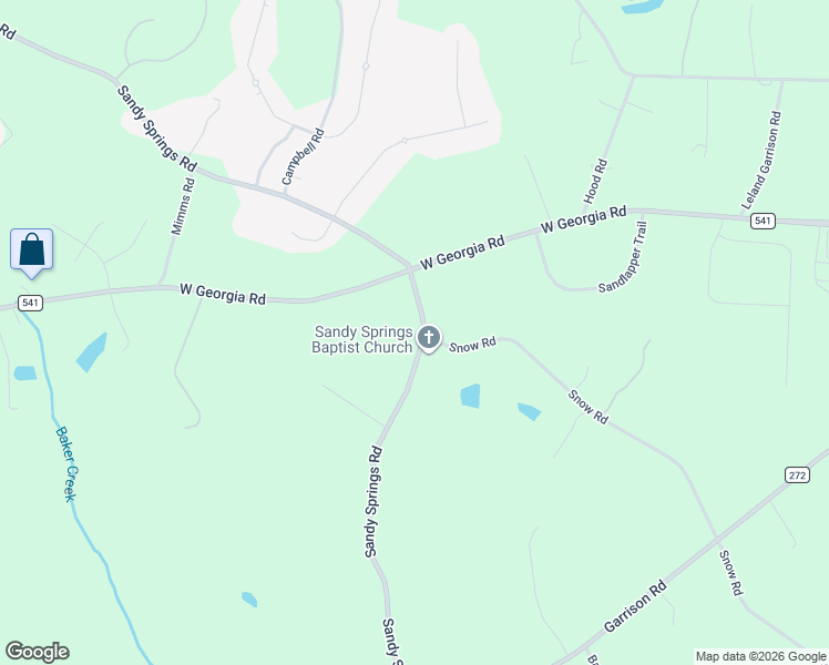 map of restaurants, bars, coffee shops, grocery stores, and more near 100 Snow Road in Pelzer