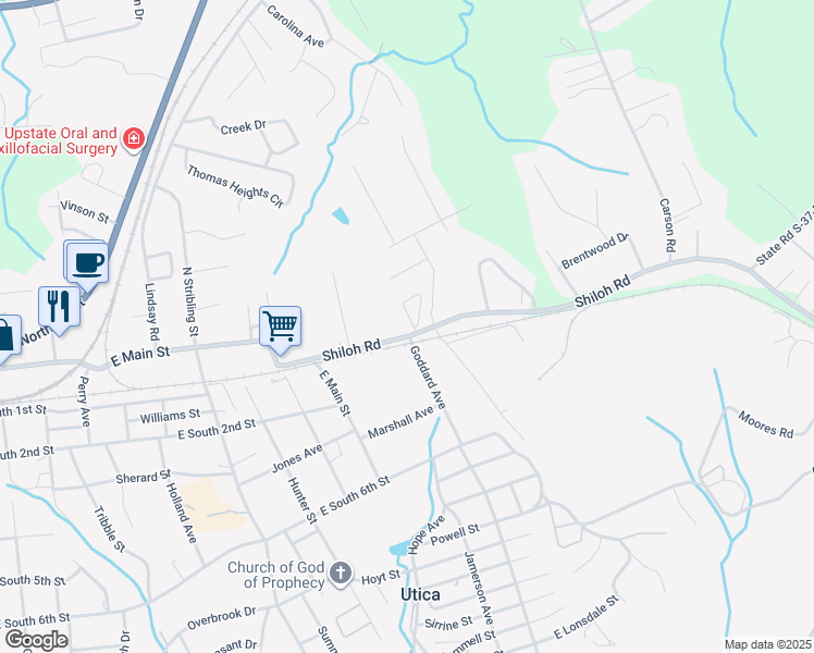 map of restaurants, bars, coffee shops, grocery stores, and more near 730 Bellview Way in Seneca