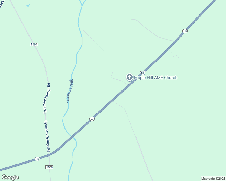 map of restaurants, bars, coffee shops, grocery stores, and more near 17630 North Carolina 53 in Maple Hill