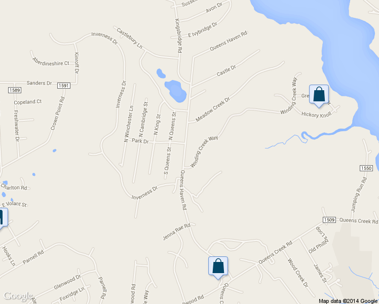 map of restaurants, bars, coffee shops, grocery stores, and more near Park Drive in Hubert