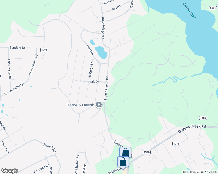 map of restaurants, bars, coffee shops, grocery stores, and more near Park Drive in Hubert