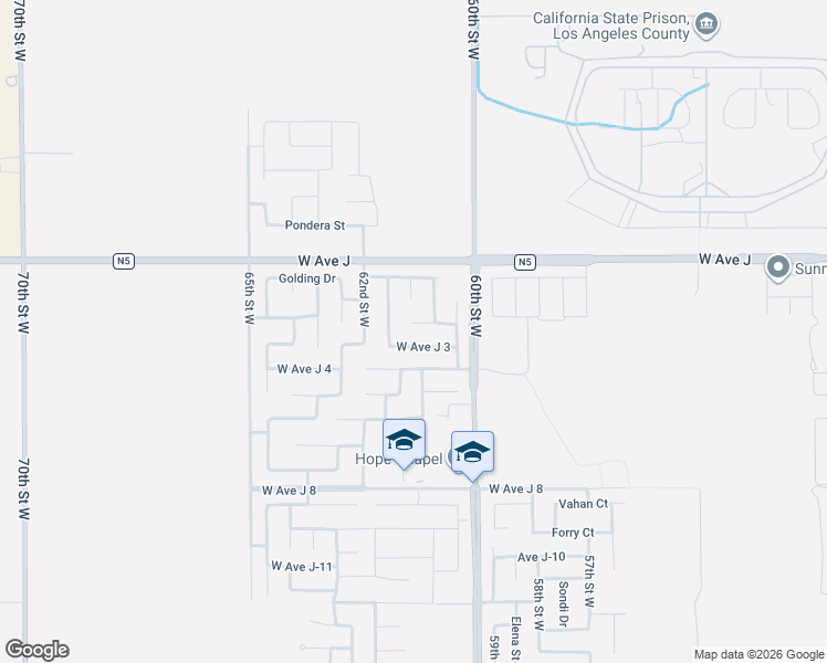 map of restaurants, bars, coffee shops, grocery stores, and more near 6057 Jamaica Court in Lancaster