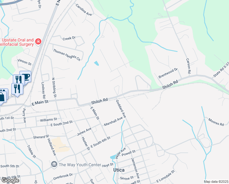 map of restaurants, bars, coffee shops, grocery stores, and more near 719 Bellview Way in Seneca