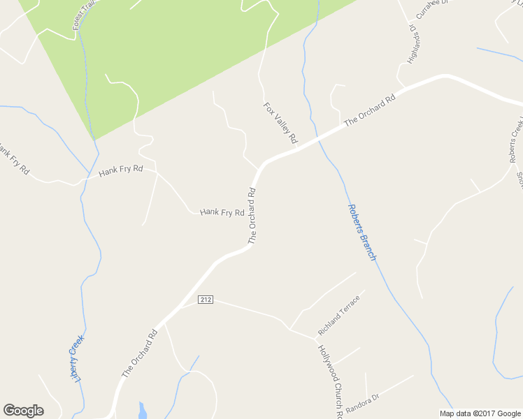 map of restaurants, bars, coffee shops, grocery stores, and more near 1470 The Orchard Road in Clarkesville