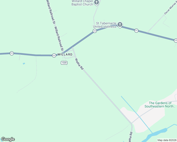 map of restaurants, bars, coffee shops, grocery stores, and more near 3490 Willard Railroad Street in Pender County