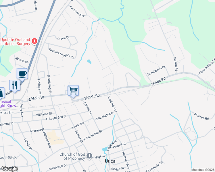 map of restaurants, bars, coffee shops, grocery stores, and more near 730 Bellview Way in Seneca