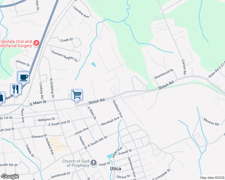 map of restaurants, bars, coffee shops, grocery stores, and more near 730 Bellview Way in Seneca