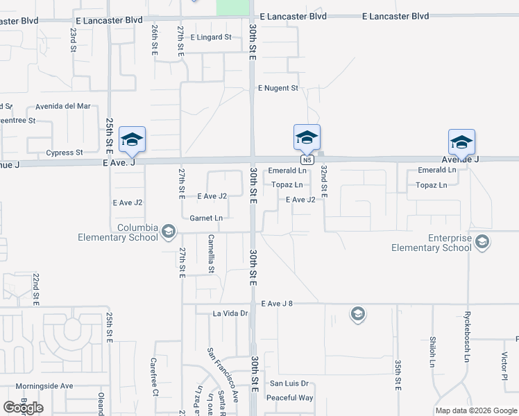 map of restaurants, bars, coffee shops, grocery stores, and more near 3017 Garnet Lane in Lancaster