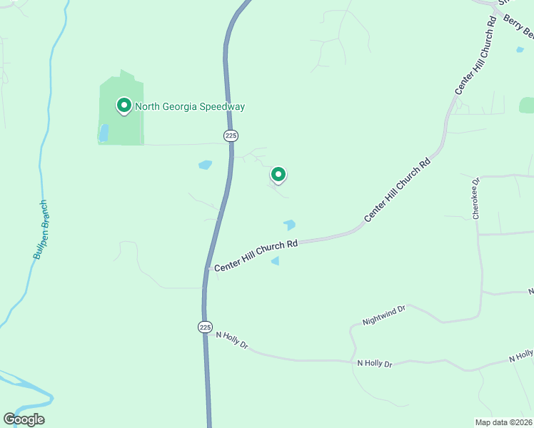 map of restaurants, bars, coffee shops, grocery stores, and more near 1199 Center Hill Church Road in Chatsworth