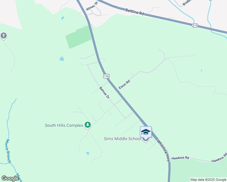 map of restaurants, bars, coffee shops, grocery stores, and more near 1922 Whitmire Highway in Union