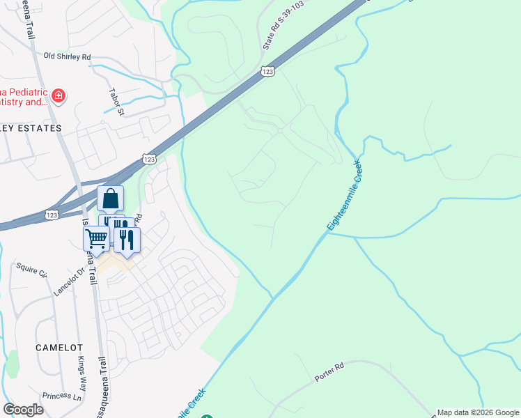 map of restaurants, bars, coffee shops, grocery stores, and more near 125 Heritage Riverwood Drive in Central