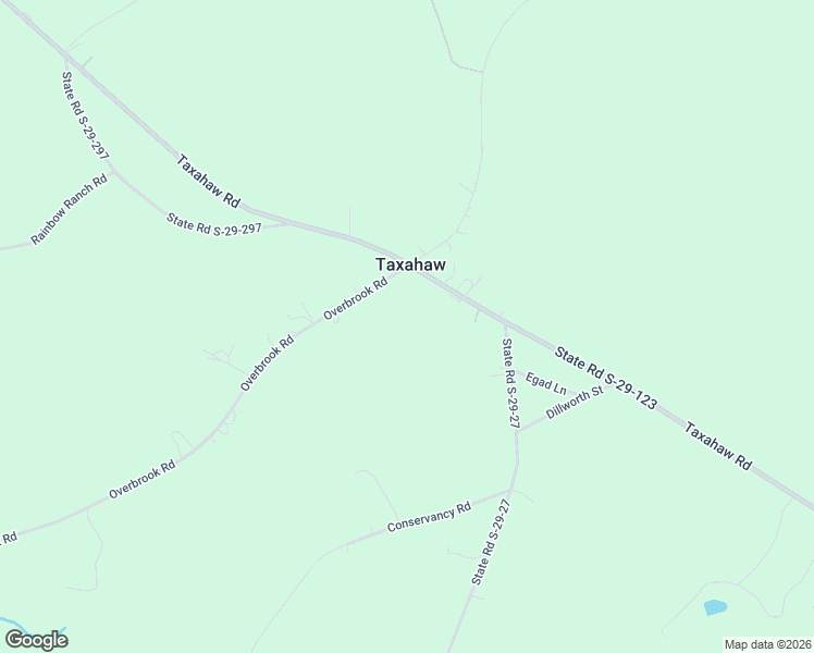 map of restaurants, bars, coffee shops, grocery stores, and more near 1821 Overbrook Road in Kershaw