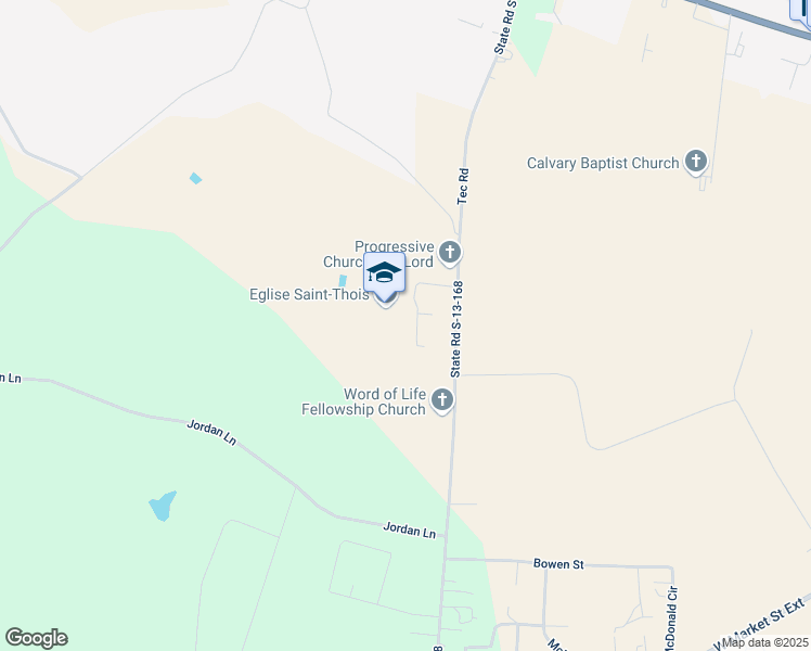 map of restaurants, bars, coffee shops, grocery stores, and more near 106 Dan Lane in Cheraw