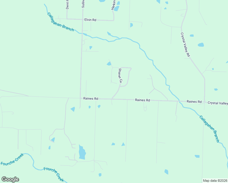 map of restaurants, bars, coffee shops, grocery stores, and more near 6122 Shaner Circle in Little Rock