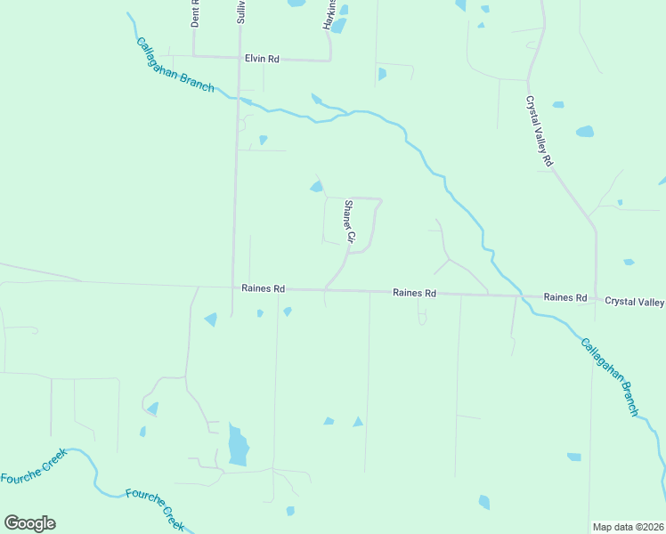 map of restaurants, bars, coffee shops, grocery stores, and more near 6122 Shaner Circle in Little Rock