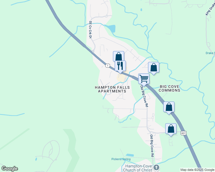 map of restaurants, bars, coffee shops, grocery stores, and more near 1008 Hampton Fall Boulevard in Brownsboro