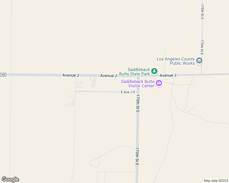 map of restaurants, bars, coffee shops, grocery stores, and more near East Avenue J2 in Lancaster