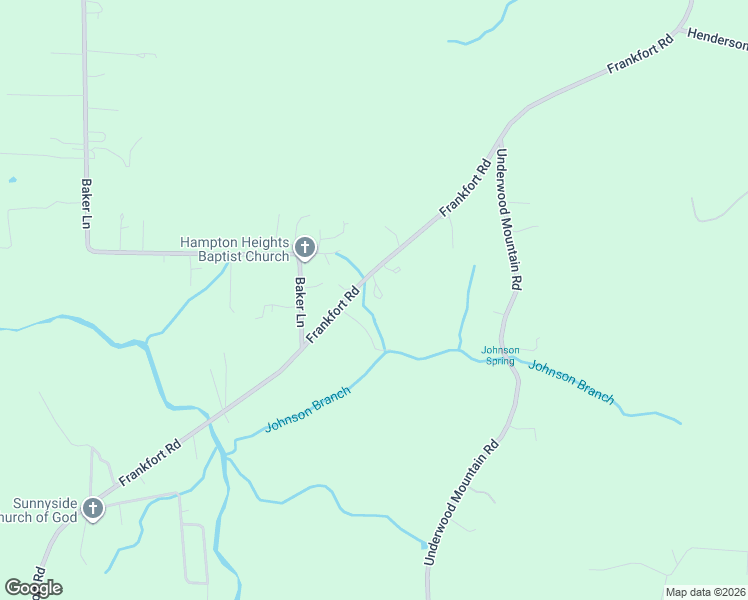 map of restaurants, bars, coffee shops, grocery stores, and more near 11402 Frankfort Road in Tuscumbia