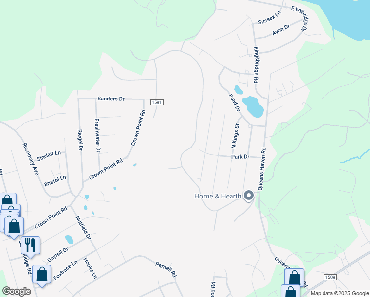 map of restaurants, bars, coffee shops, grocery stores, and more near 231 Inverness Drive in Hubert