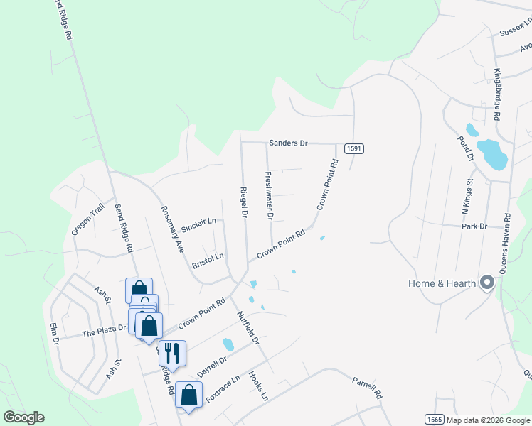 map of restaurants, bars, coffee shops, grocery stores, and more near 119 Freshwater Drive in Hubert
