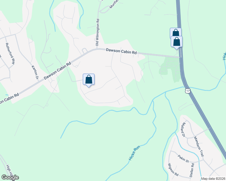 map of restaurants, bars, coffee shops, grocery stores, and more near 407 Bret Court in Jacksonville