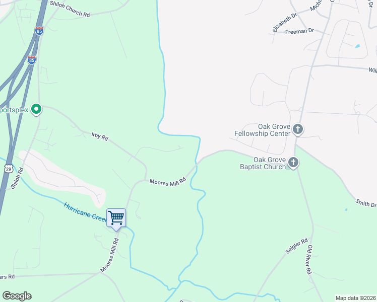 map of restaurants, bars, coffee shops, grocery stores, and more near 130 Cades Drive in Piedmont