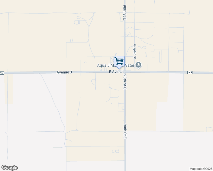 map of restaurants, bars, coffee shops, grocery stores, and more near 44315 88th Street East in Lancaster