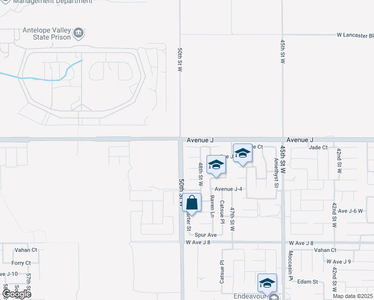 map of restaurants, bars, coffee shops, grocery stores, and more near 4818 Jade Court in Lancaster
