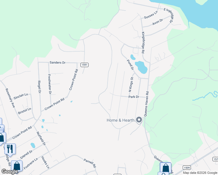 map of restaurants, bars, coffee shops, grocery stores, and more near 251 Inverness Drive in Hubert