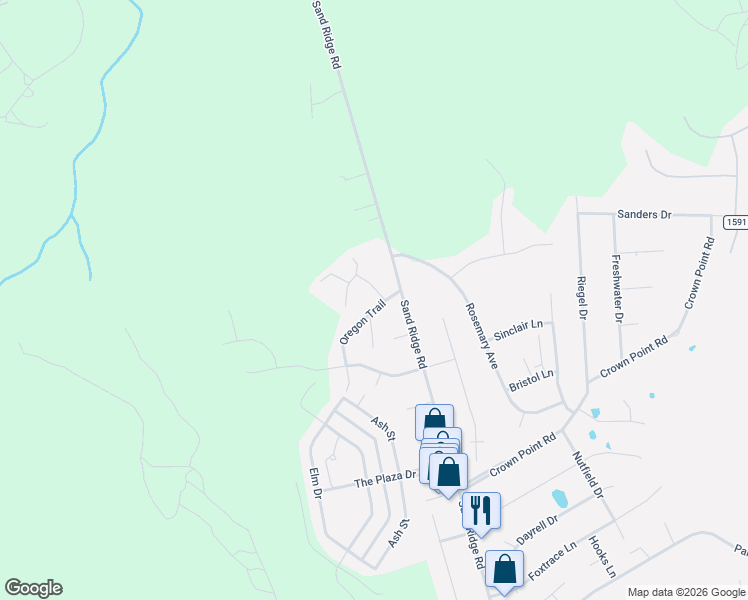 map of restaurants, bars, coffee shops, grocery stores, and more near 100 Marina Leigh Drive in Hubert