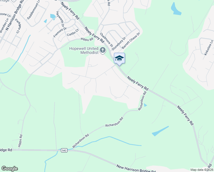 map of restaurants, bars, coffee shops, grocery stores, and more near 117 Pinehaven Way in Simpsonville