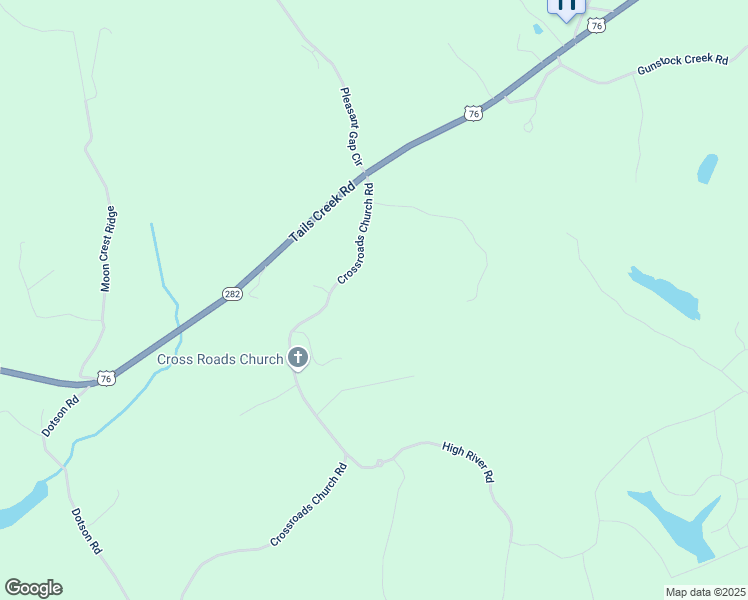 map of restaurants, bars, coffee shops, grocery stores, and more near 317 Crossroads Church Road in Ellijay