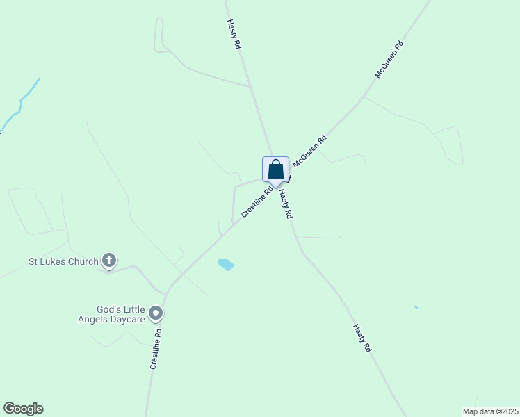 map of restaurants, bars, coffee shops, grocery stores, and more near 7521 Crestline Road in Laurinburg
