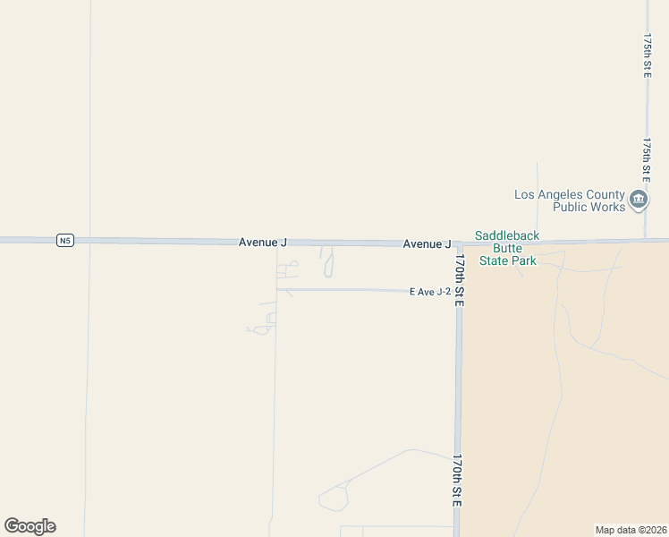 map of restaurants, bars, coffee shops, grocery stores, and more near 16606 East Avenue J in Lancaster