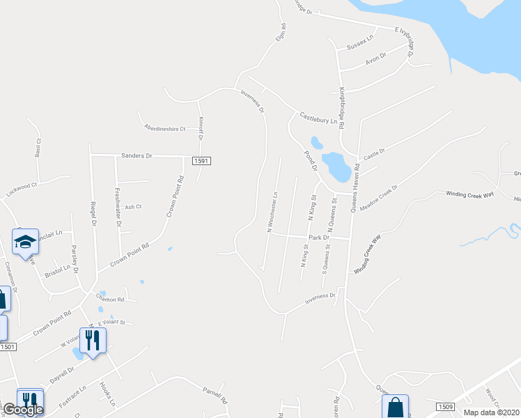 map of restaurants, bars, coffee shops, grocery stores, and more near 252 Inverness Drive in Hubert