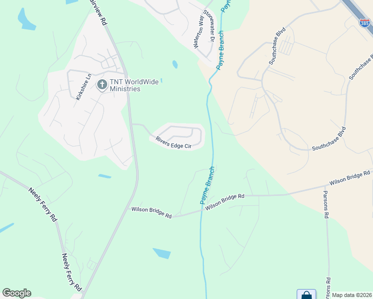 map of restaurants, bars, coffee shops, grocery stores, and more near 218 Rivers Edge Circle in Simpsonville