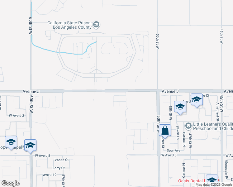 map of restaurants, bars, coffee shops, grocery stores, and more near 5239 Jade Court in Lancaster