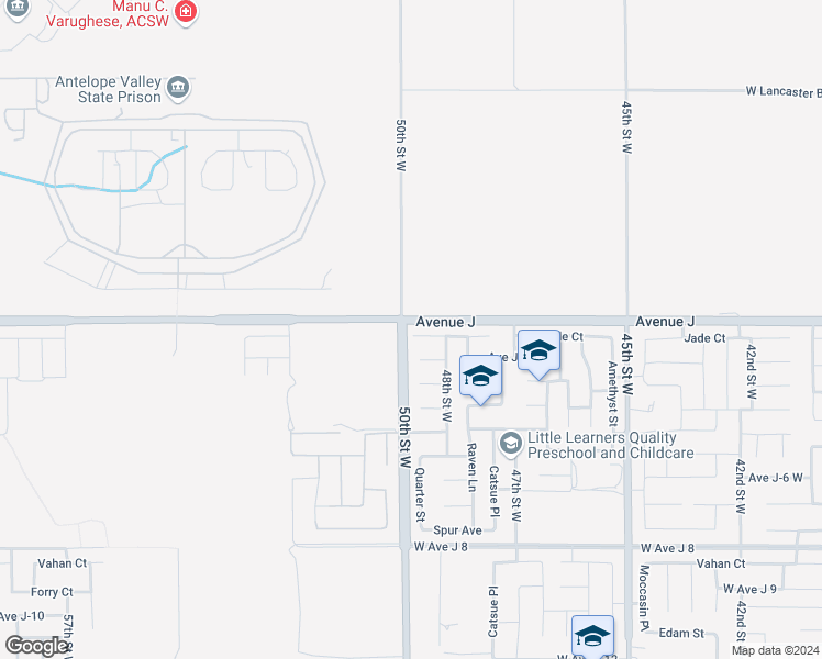 map of restaurants, bars, coffee shops, grocery stores, and more near 4827 Jade Court in Lancaster