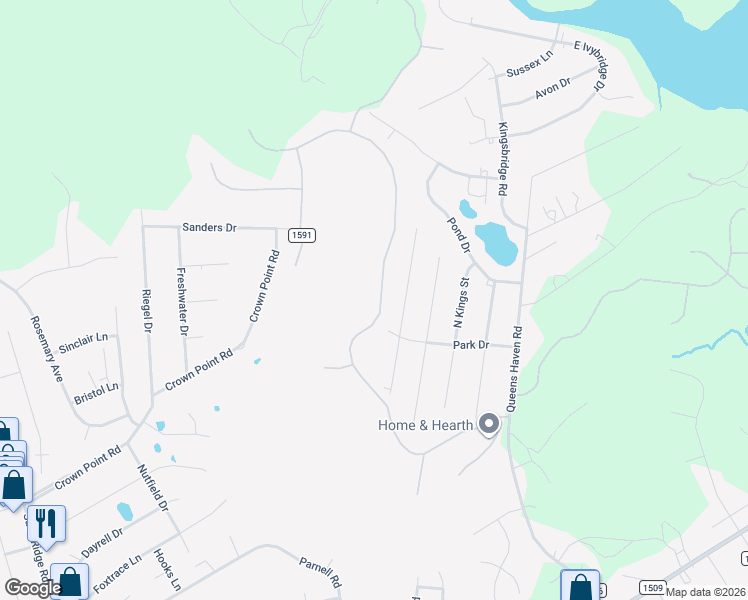 map of restaurants, bars, coffee shops, grocery stores, and more near 251 Inverness Drive in Hubert