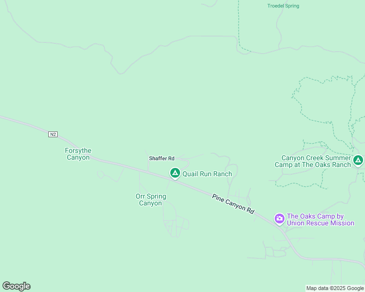 map of restaurants, bars, coffee shops, grocery stores, and more near 44400 Shafer Road in Lake Hughes