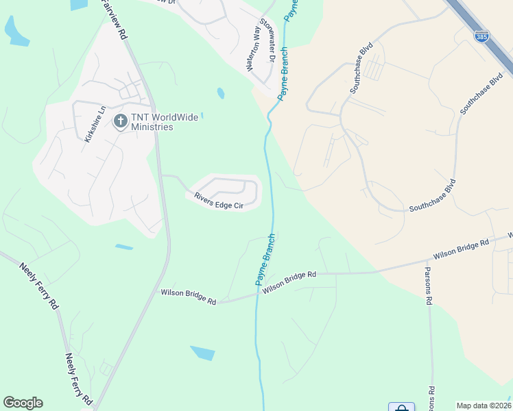map of restaurants, bars, coffee shops, grocery stores, and more near 236 Rivers Edge Circle in Simpsonville