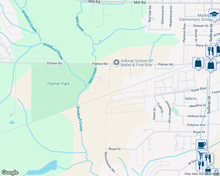 map of restaurants, bars, coffee shops, grocery stores, and more near 135 Cormorant Landing in Madison