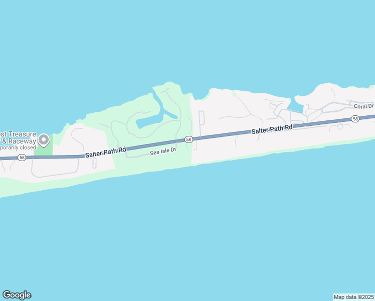 map of restaurants, bars, coffee shops, grocery stores, and more near 725 Sandpiper Village West in Indian Beach